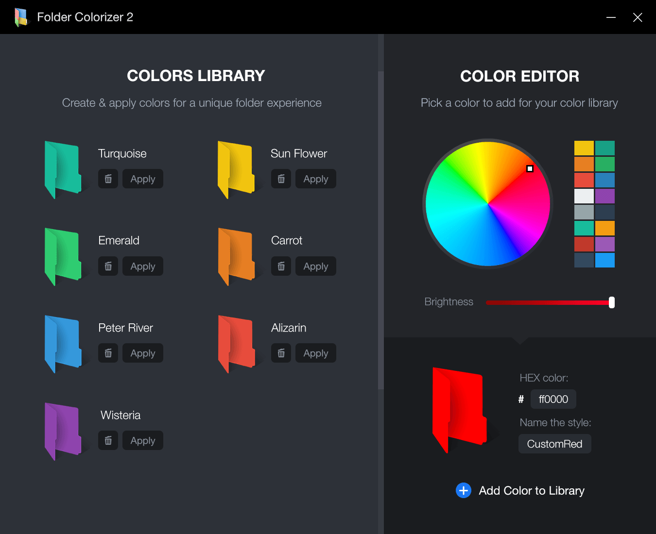 Folder Colorizer 2 [Windows OS] Screenshot 1