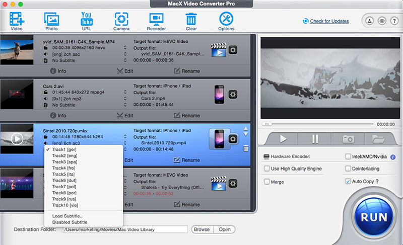 MacX Video Converter Pro Screenshot 1