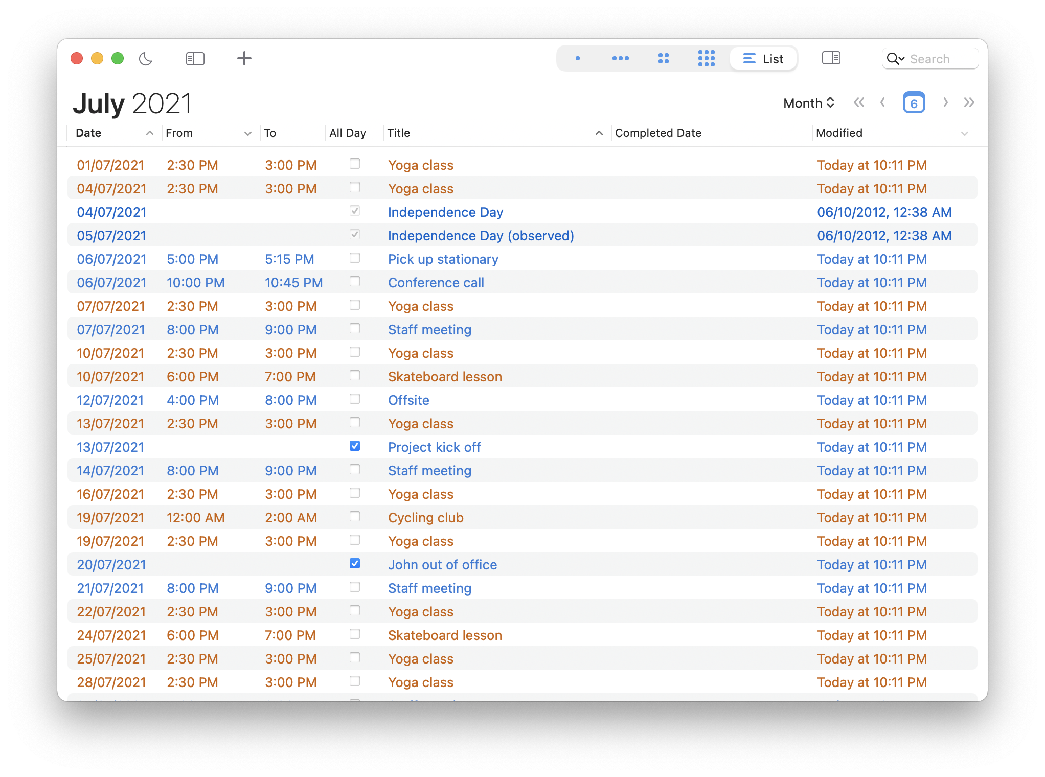 BusyCal Screenshot 1