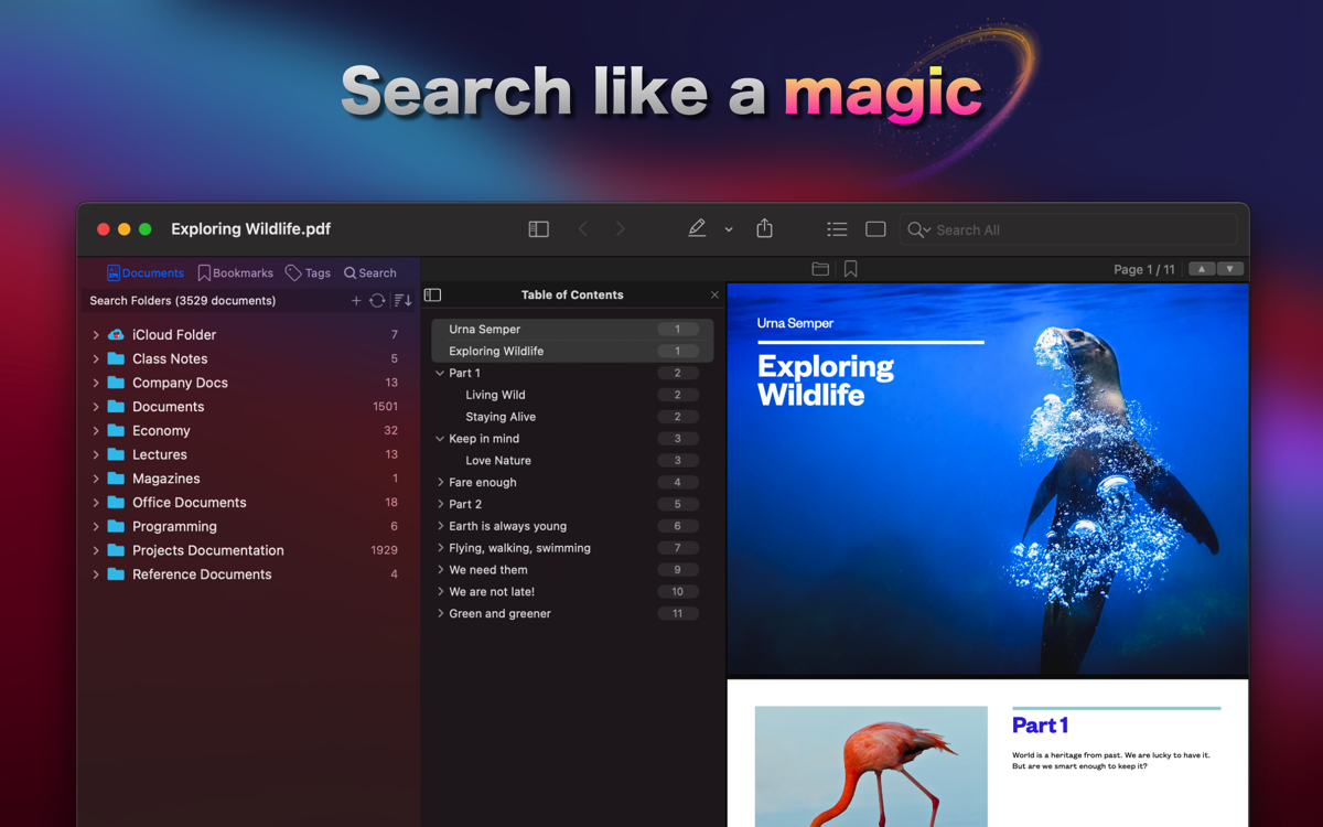 PDF Search Screenshot 1