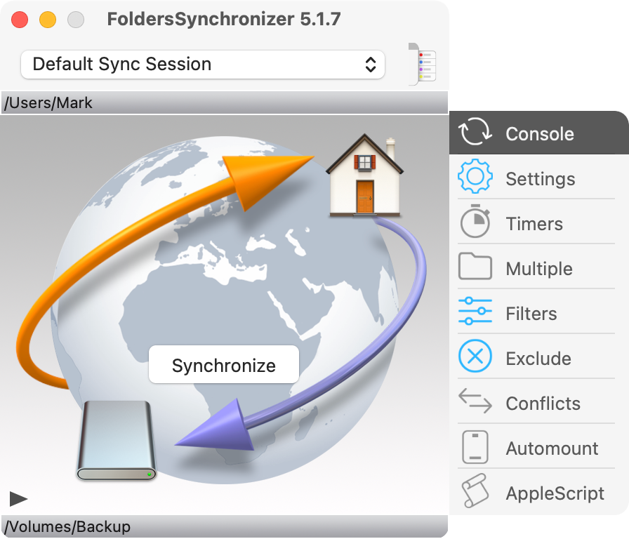 FoldersSynchronizer Screenshot 1