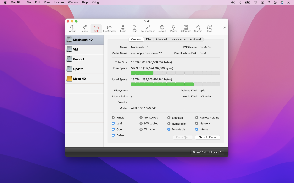 MacPilot Screenshot 1