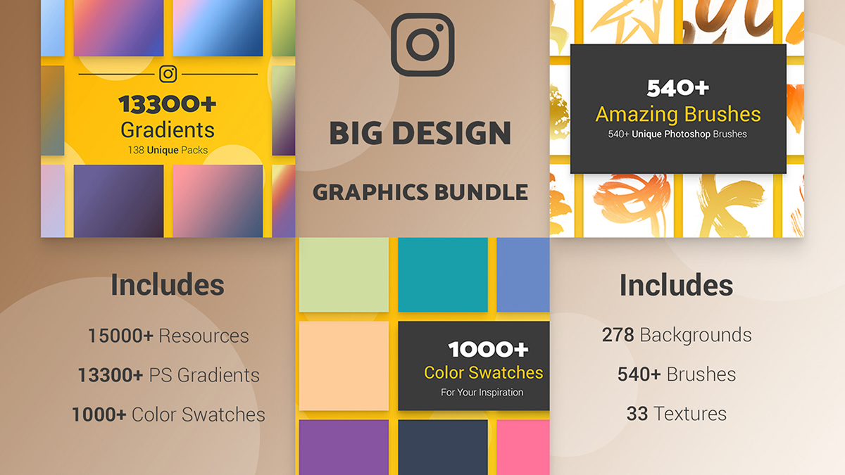 Big Design Graphics Bundle (15000+ Resources) Screenshot 1