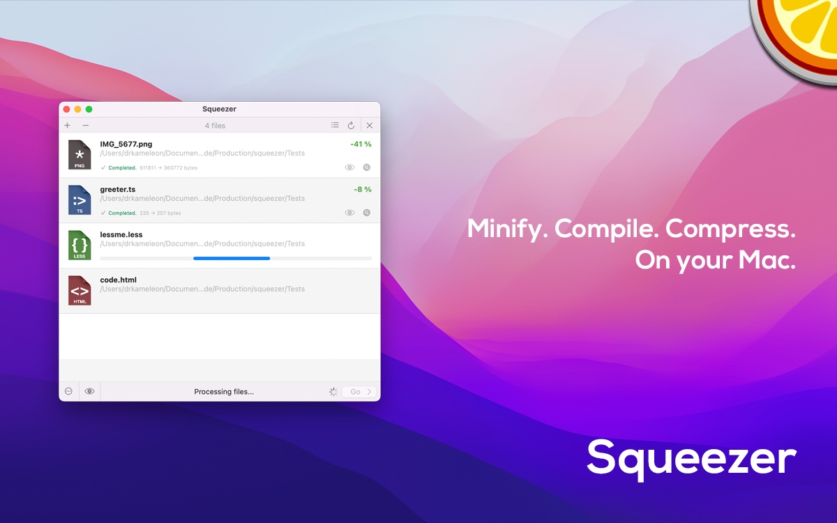 Squeezer Screenshot 1
