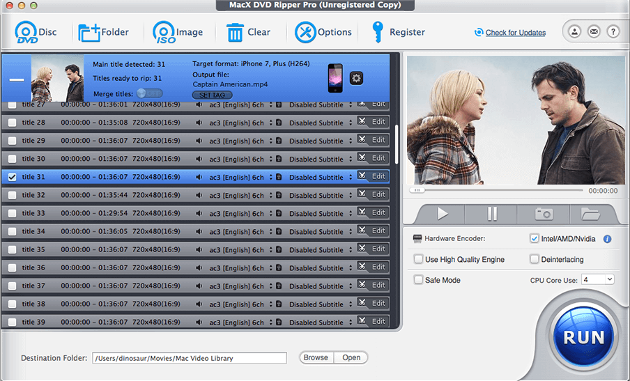 MacX DVD Ripper Pro Screenshot 1