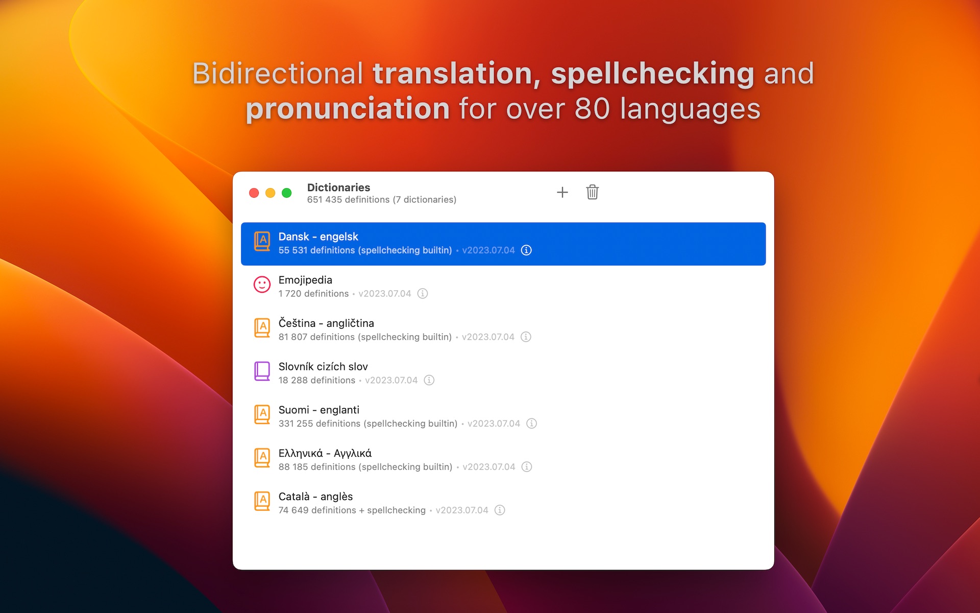 Dictionaries Screenshot 1