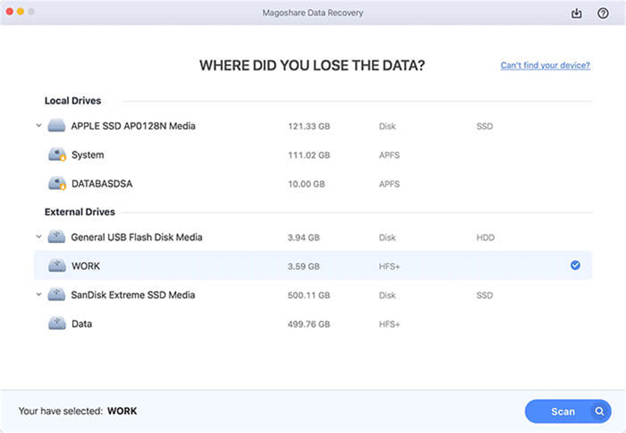 Magoshare Data Recovery Screenshot 1