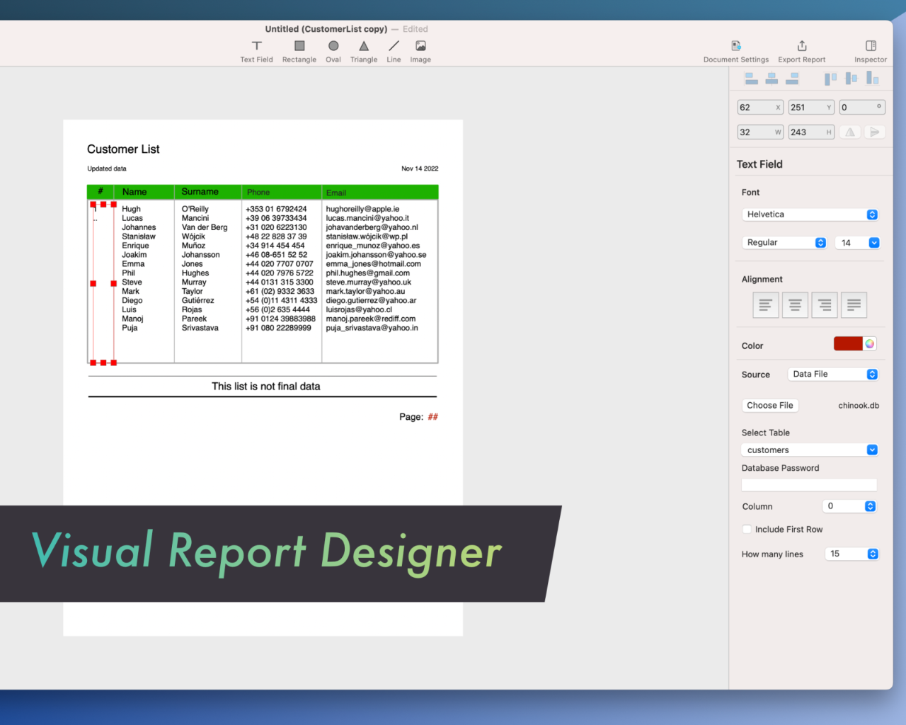 Report Kit Screenshot 1