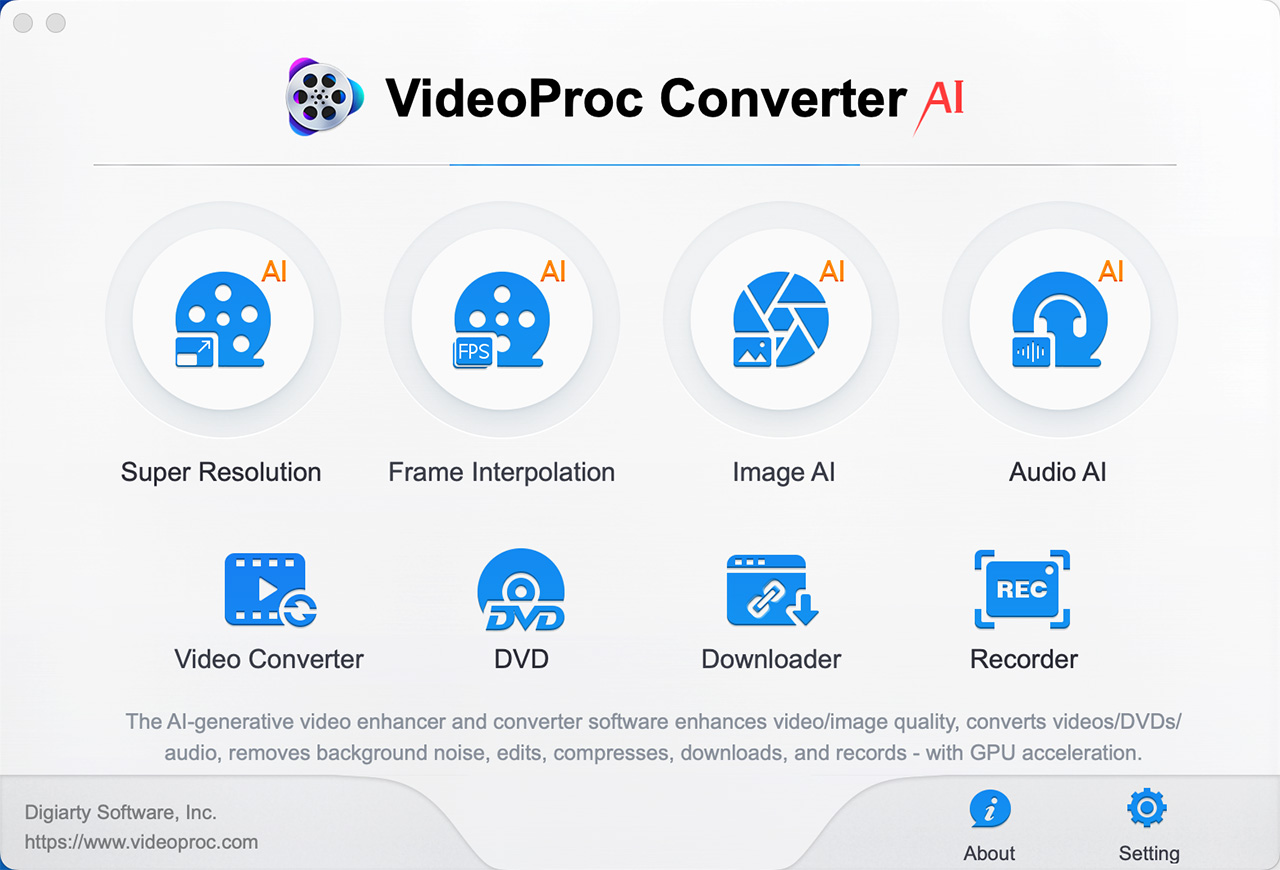VideoProc Converter AI Screenshot 1