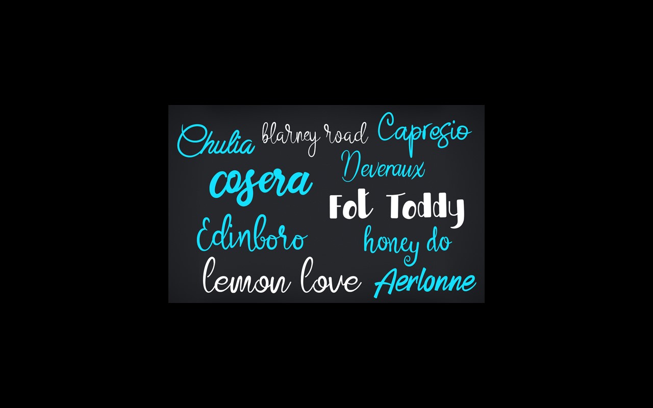 Script Fonts Screenshot 1