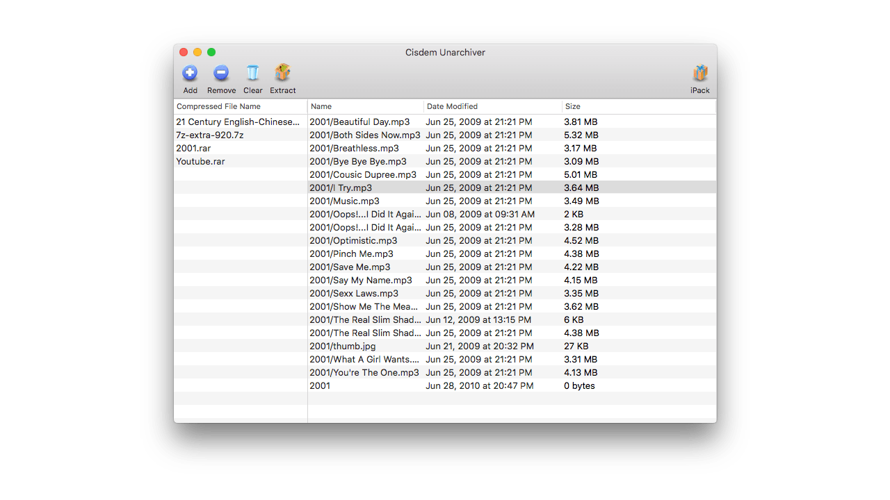 Cisdem Unarchiver Screenshot 1