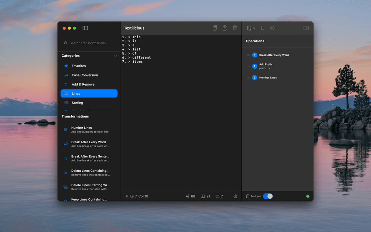 Ensilico Textilicious Mac App Screenshot 2