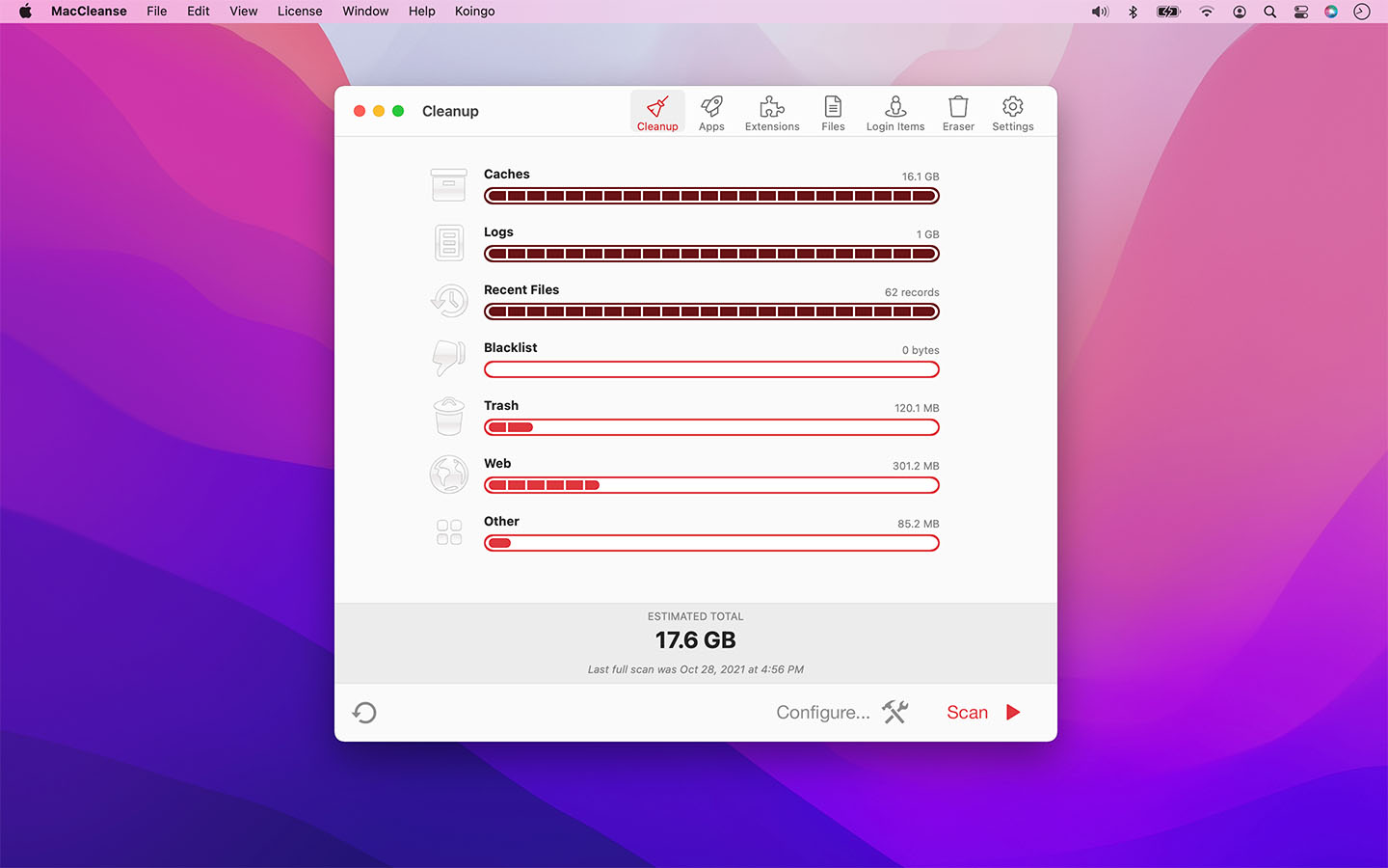 MacCleanse Screenshot 1