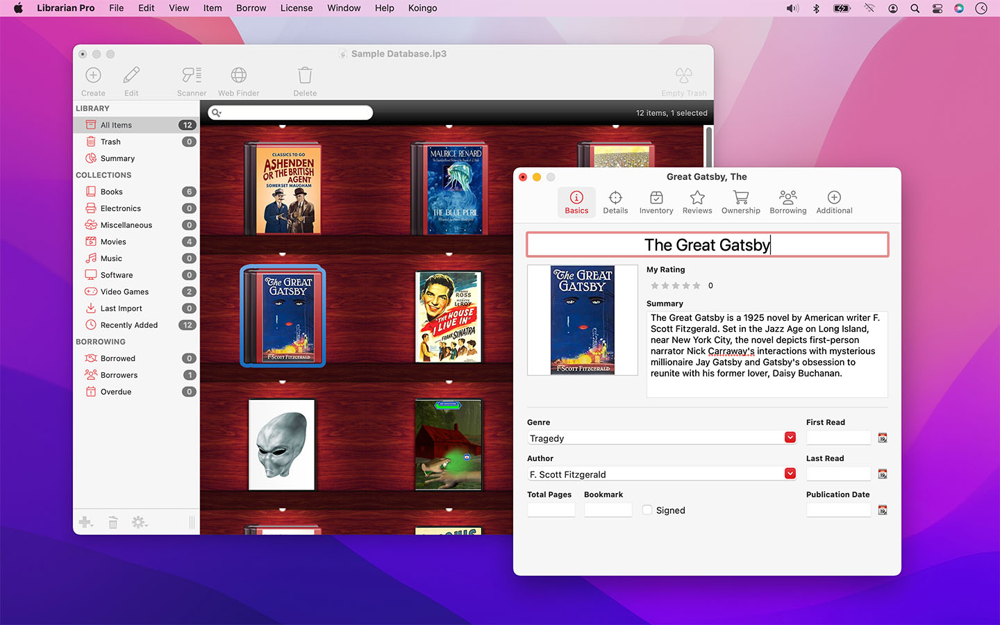 Librarian Pro for Mac Screenshot 1