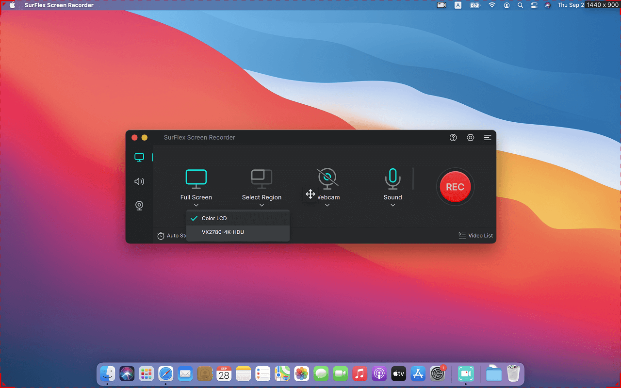 SurFlex Screen Recorder for Mac Screenshot 1