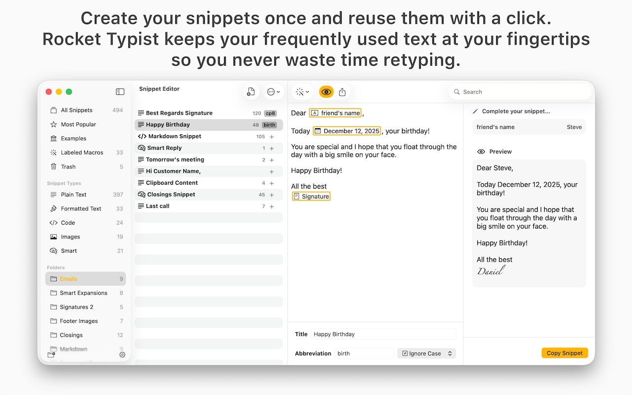 Rocket Typist Pro Screenshot 1