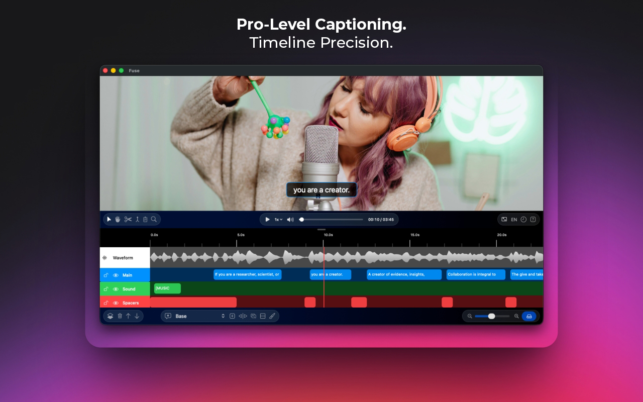 Fuse Caption Studio Screenshot 1