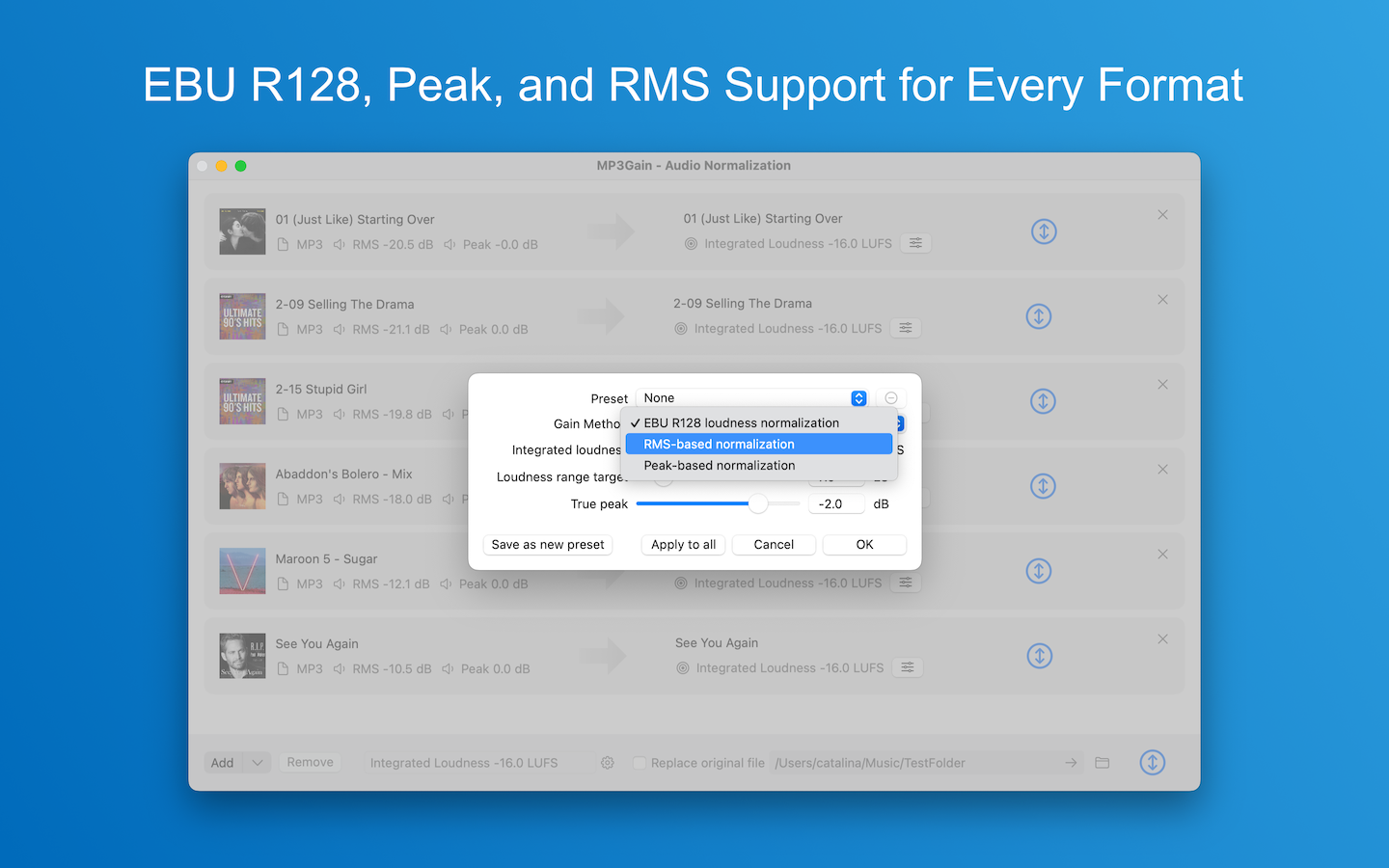 MP3Gain - Audio Normalization- 1 Year Screenshot 1