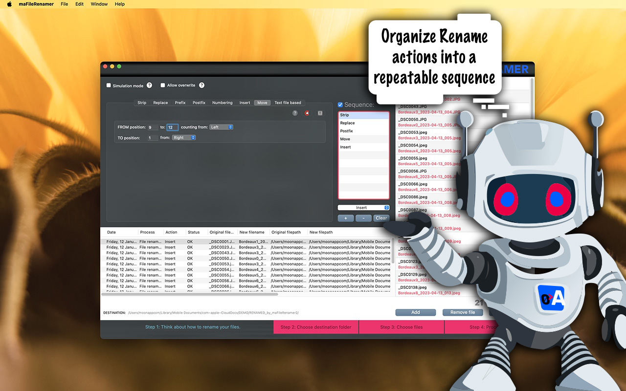 maFileRenamer Screenshot 1