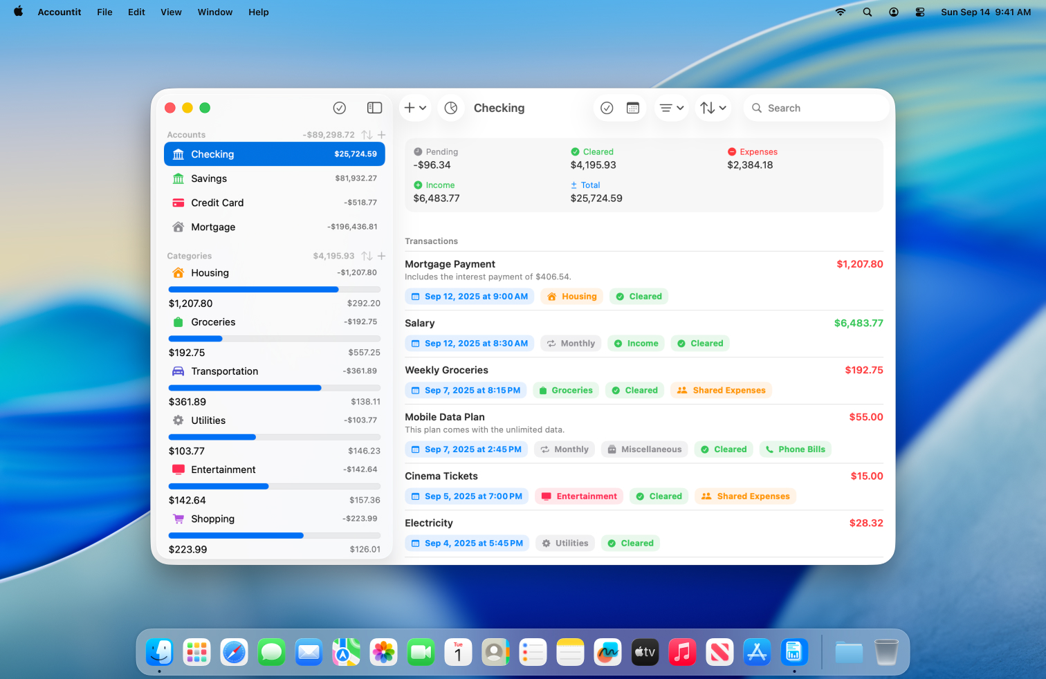 Accountit Screenshot 1