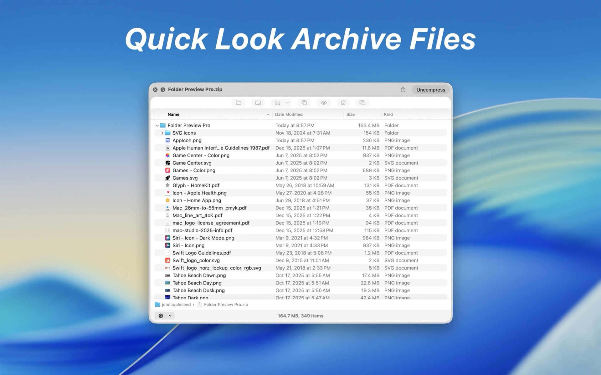 Quick_Look_Archive_Files